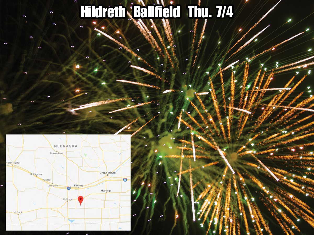 Hildreth fireworks July 4, 2019